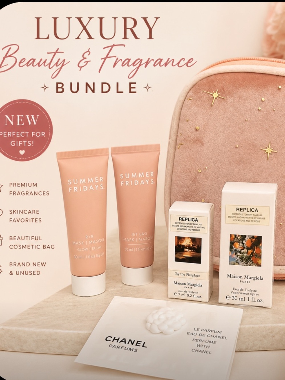 Luxury Fragrance & Self-Care Gift Set Bundle